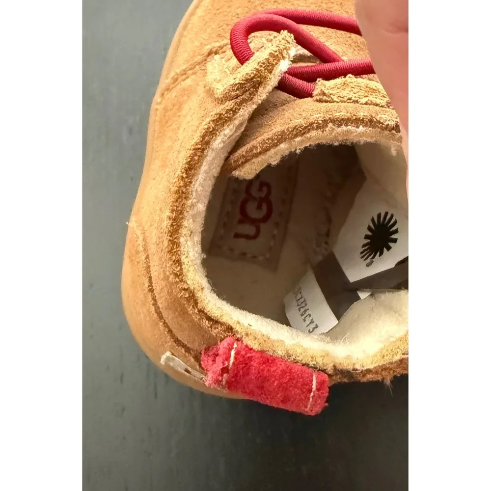 UGG Baby Booties Crib Shoes Size 0/1 Chestnut Suede Side-Zip Ankle Boot
